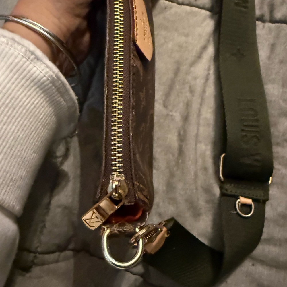 Brown and Gold Men's Bag